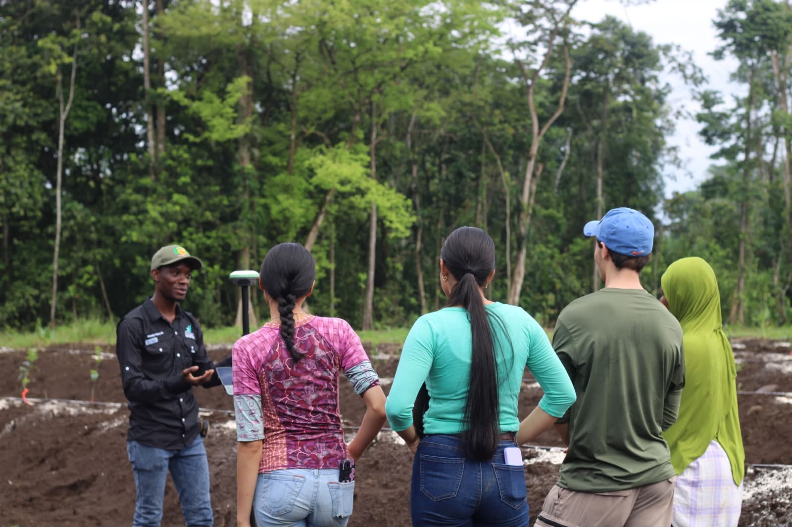 Field survey team on site